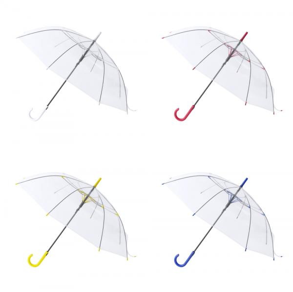 Volltransparenter, 8-teiliger Regenschirm - Art. 2353