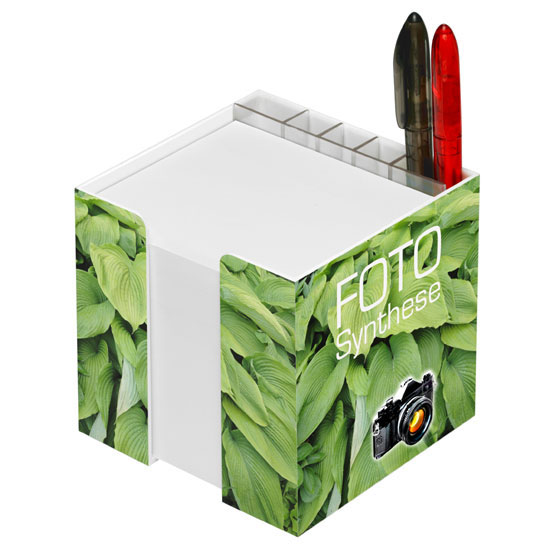 Zettelbox mit eckigen Kanten - Art. 2066
