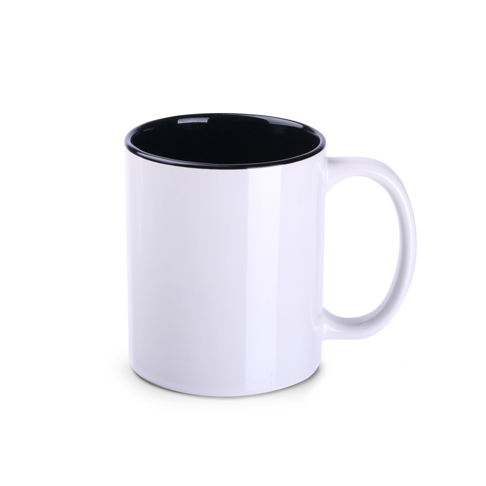Sublimationstasse Tomek Art Solid 300ml weiß/schwarz