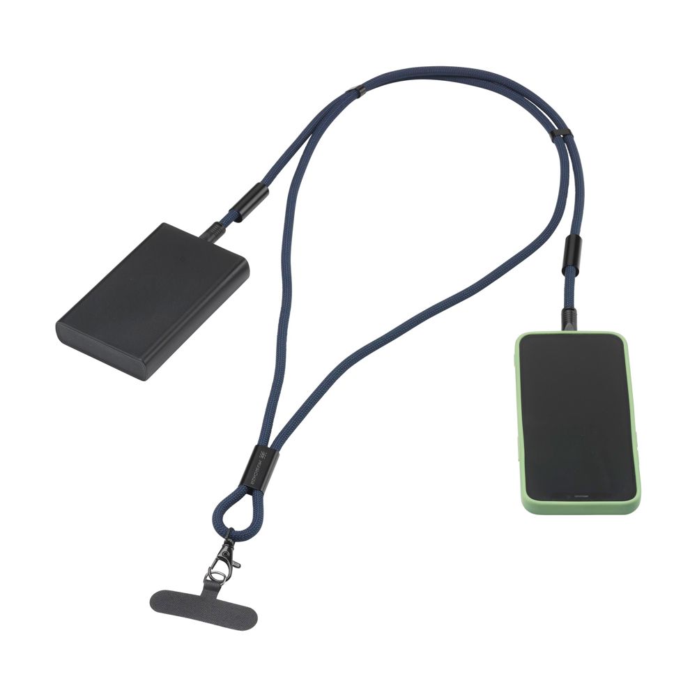 Lanyard 2-in-1 GRS RPET Load & Sync USB Cable