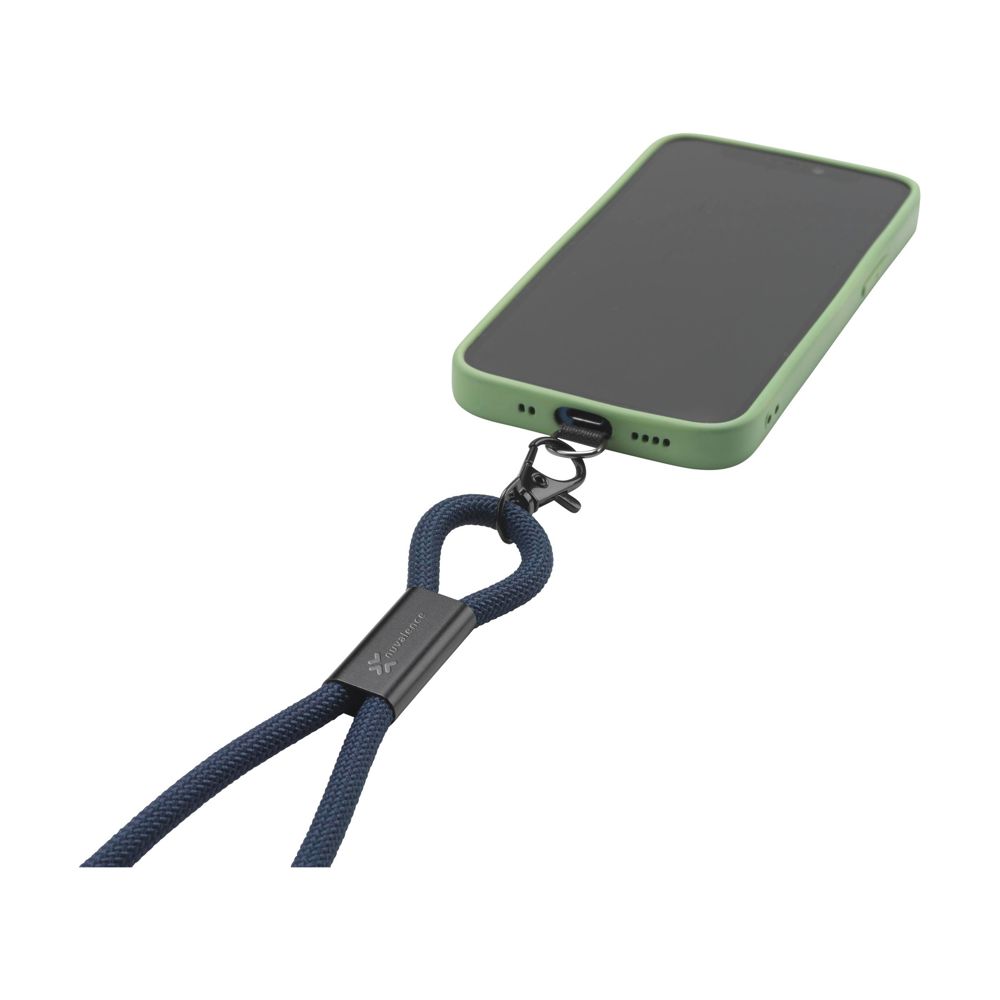 Lanyard 2-in-1 GRS RPET Load & Sync USB Cable