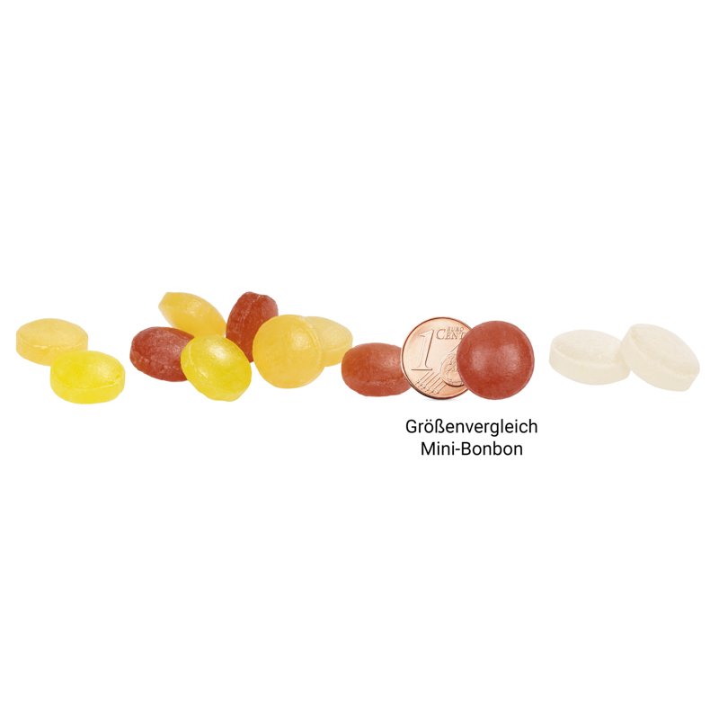 Klappdose, weiß, Mini Bonbons Japanische Minze