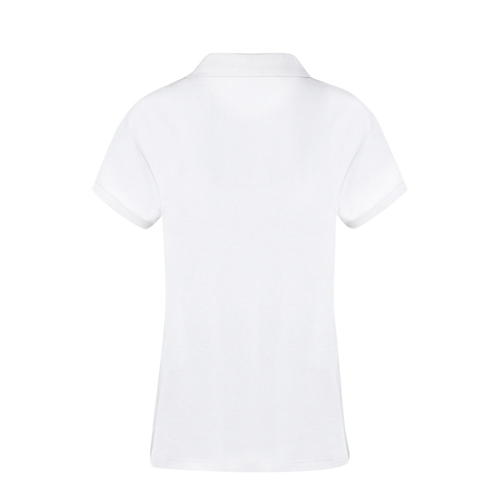 Erwachsene Frauen Weiß Polo-Shirt Koupan