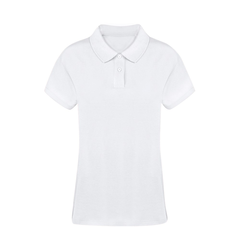 Erwachsene Frauen Weiß Polo-Shirt Koupan