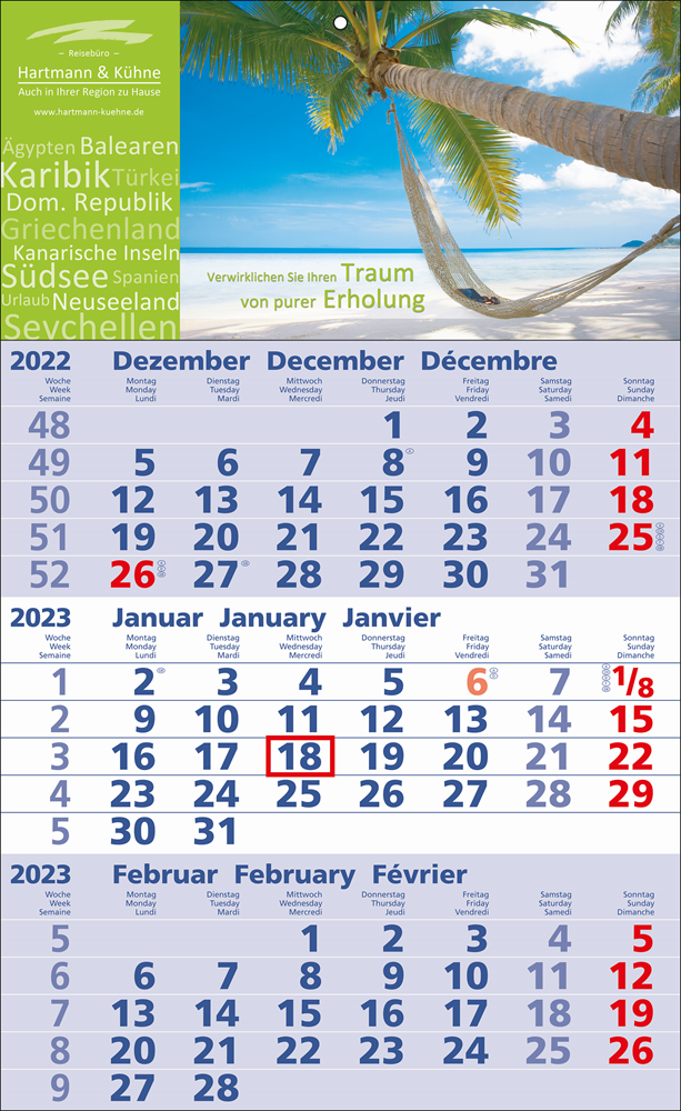 Wandkalender Art. 1250