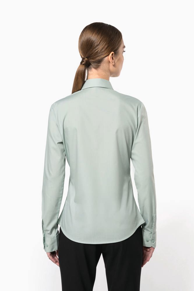 K549C - Popeline-Hemd Baumwollpolyester pflegeleicht für Damen