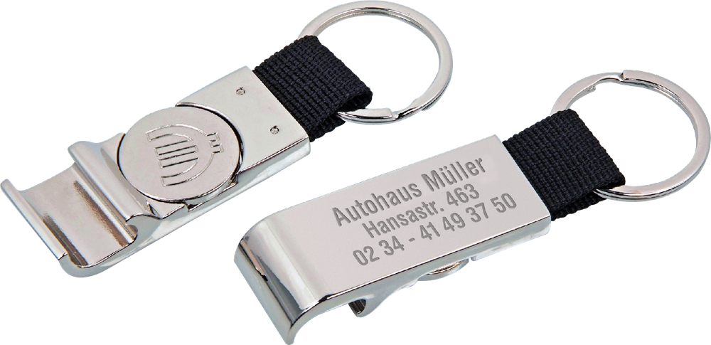 Metallschlüsselanhänger PLATINUM - Art. 4939